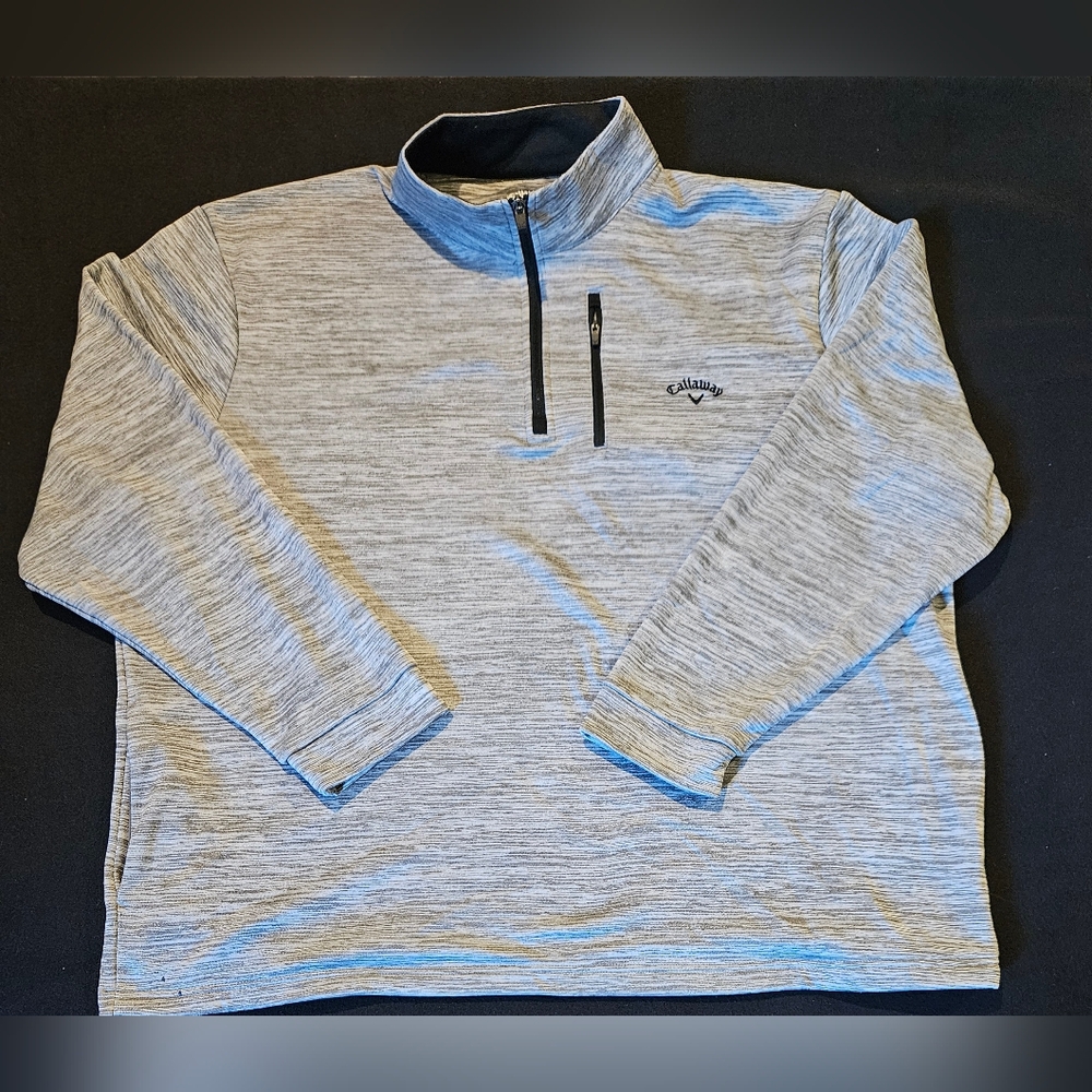 Calloway 1/4 Zip Long Sleeve Grey Mens Size XXL